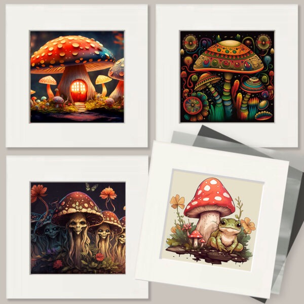 Mowbi's Magic Mushroom Art Print Collection