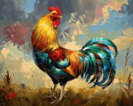 The Royal Rooster Art Print