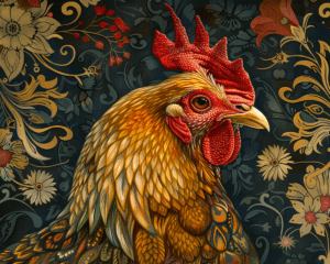 Old English Chicken Art Print