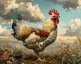 Classic Chicken Art Print