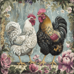 Fine Southern Chickens Art Print