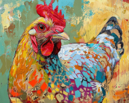 Curious Chicken Art Print