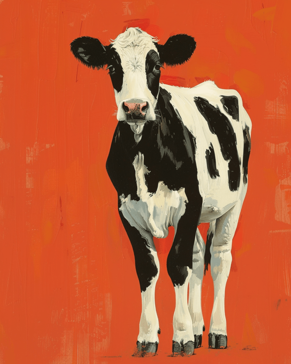 Moo-sterpiece Cow Art Print