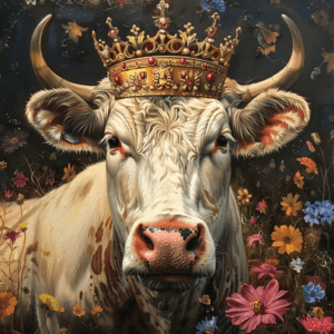 Royal Bull Art Print