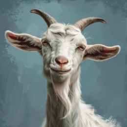 Curious Kid Goat Art Print