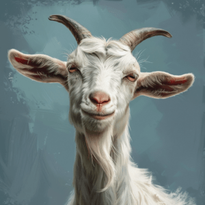 Curious Kid Goat Art Print