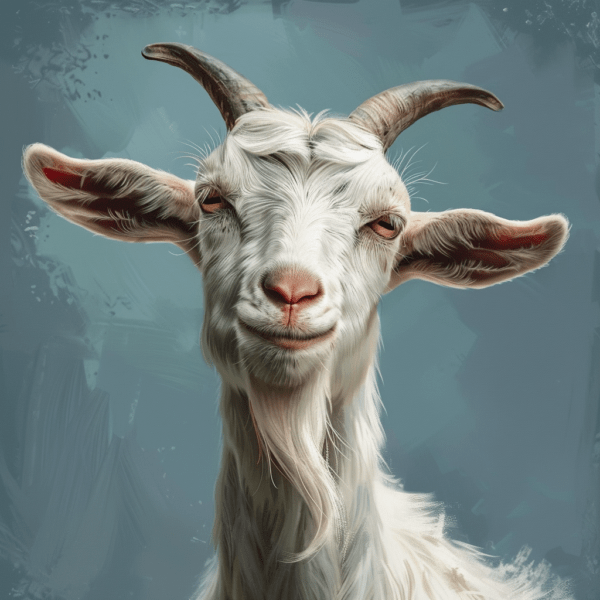 Curious Kid Goat Art Print