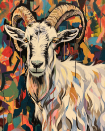 Impressionist Goat Art Print