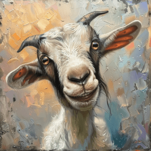 Billy Goat Says Hello Art Print