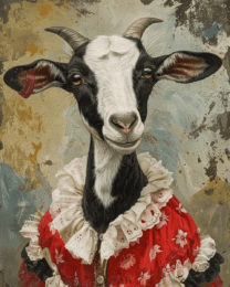 Goat Lady Art Print