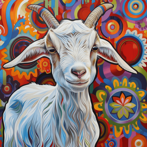 Boho Goat Art Print