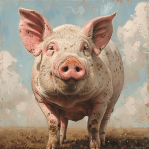 Good Lookin' Pig Art Print