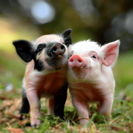 A Pair of Piglets Art Print