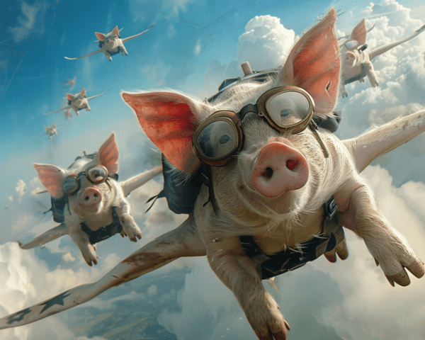 Flying Pig Squadron Art Print