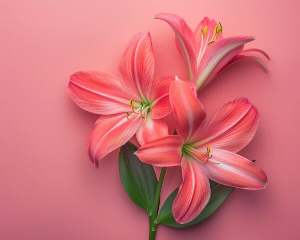 Fuchsia Lilies Art Print