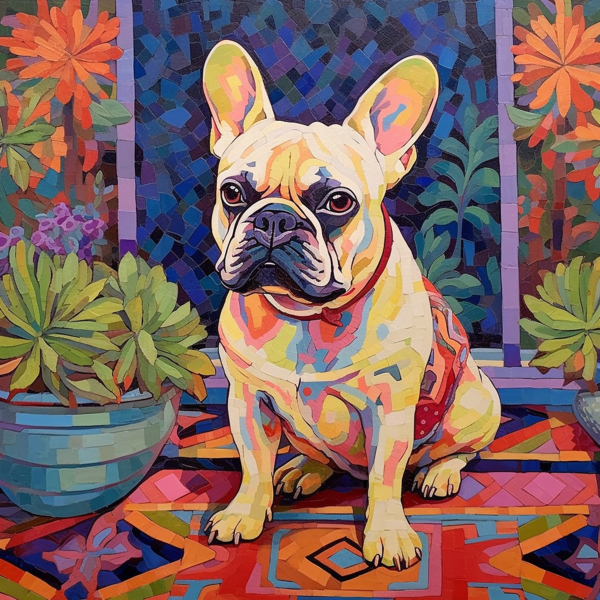 Impressionist French Bulldog Art Print