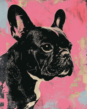 Pop Art French Bulldog Art Print