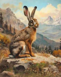 Jackrabbit - Mowbi's Wildlife Art Print Collection