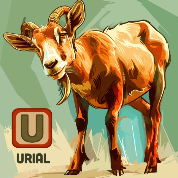 KIDS U Urial alphabet art print