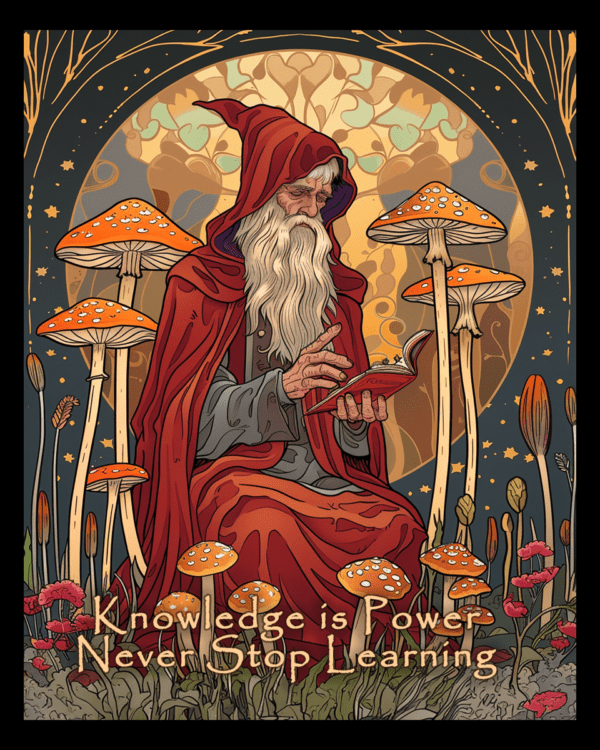 Knowledge is Power, Never Stop Learning - Wizard