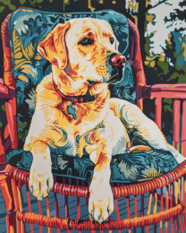 Labrador Retriever Hanging Out Art Print