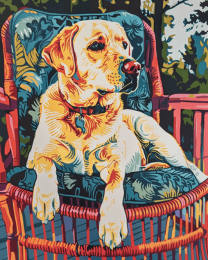 Labrador Retriever Hanging Out Art Print