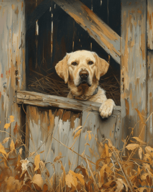 Where Ya Going? Labrador Retriever Art Print