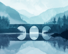 Stone Bridge Landscape Art Print