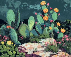 A Desert Still-Life in an Art Print