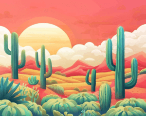 Capture the Desert's Iconic Beauty in a Landscape Print