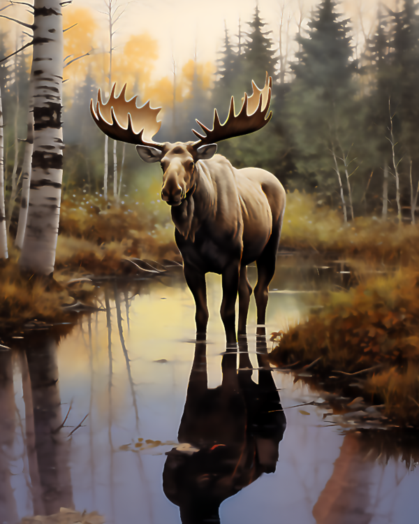 Moose - Mowbi's Wildlife Art Print Collection