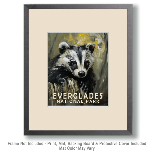 Badger Art Print - Mowbi's Everglades