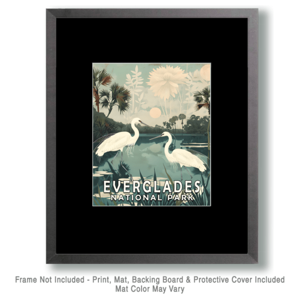 Egrets Art Print - Mowbi's Everglades