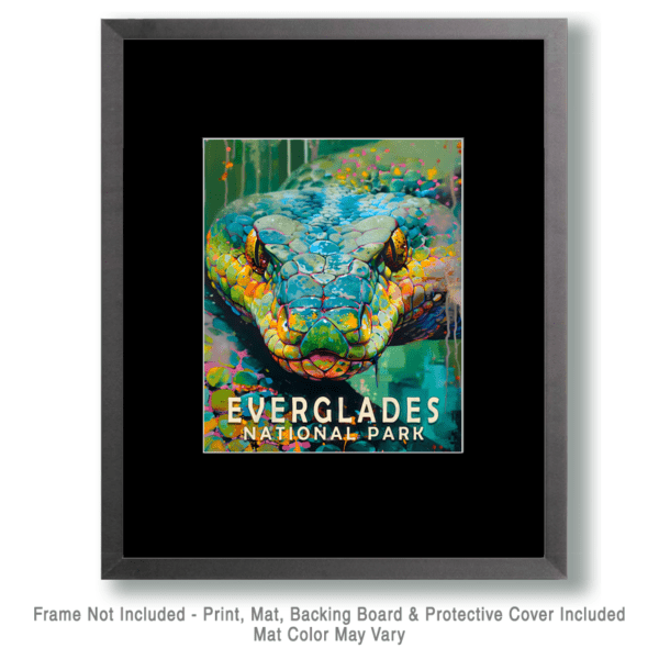 Python Art Print - Mowbi's Everglades