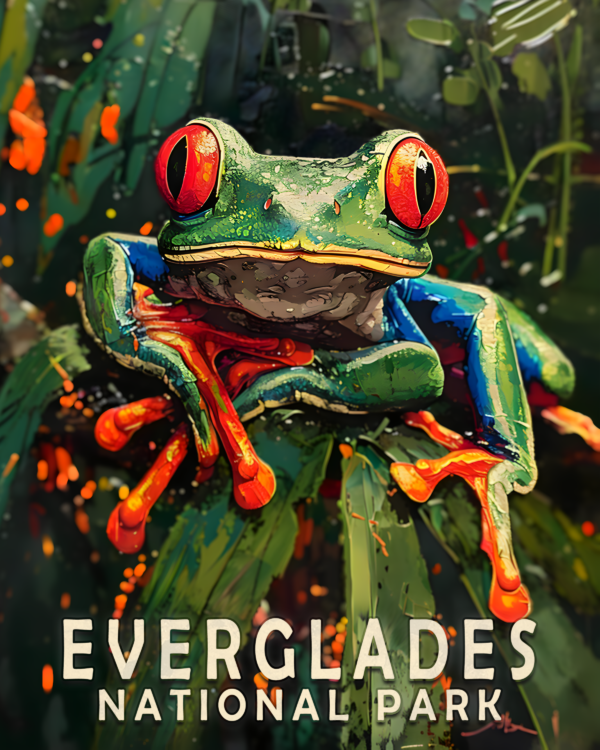 Red-Eyed Tree Frog Art Print - Mowbi's Everglades National Park