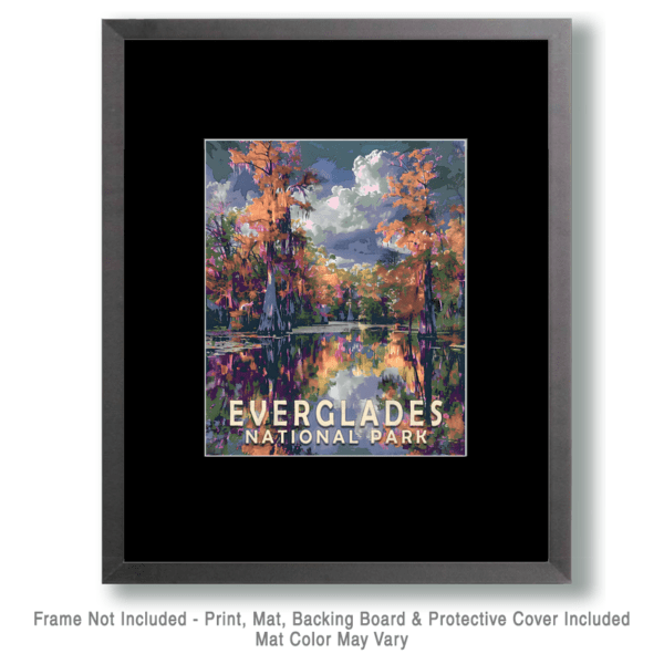 Early Morning Bayou Landscape Art Print - Mowbi's Everglades