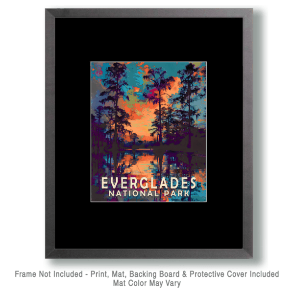 Evening Bayou Landscape Art Print - Mowbi's Everglades