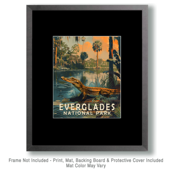 Vintage Everglades Travel Poster Art Print - Mowbi's Everglades