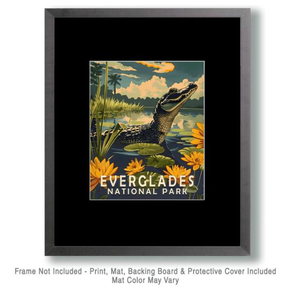 Vintage Everglades Poster Art Print - Mowbi's Everglades