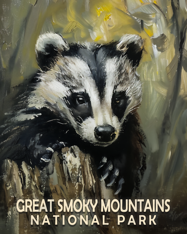 Badger - Mowbi's Smoky Mountains Art Print Collection