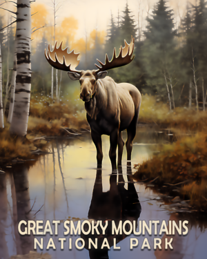 Moose - Mowbi's Smoky Mountains Art Print Collection