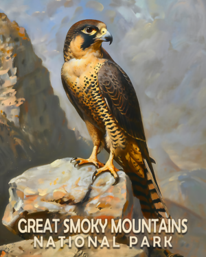 Peregrine Falcon - Mowbi's Smoky Mountains Art Print Collection