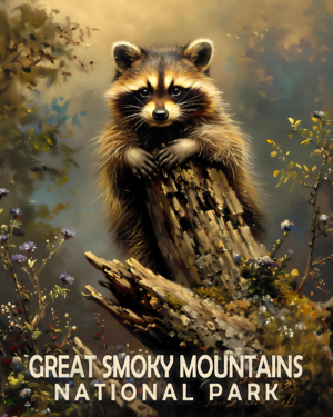 Raccoon Kit - Mowbi's Smoky Mountains Art Print Collection