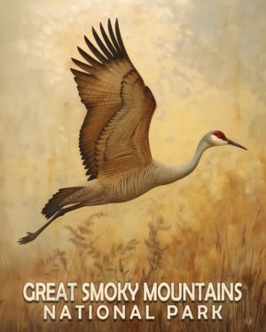 Sandhill Crane - Mowbi's Smoky Mountains Art Print Collection