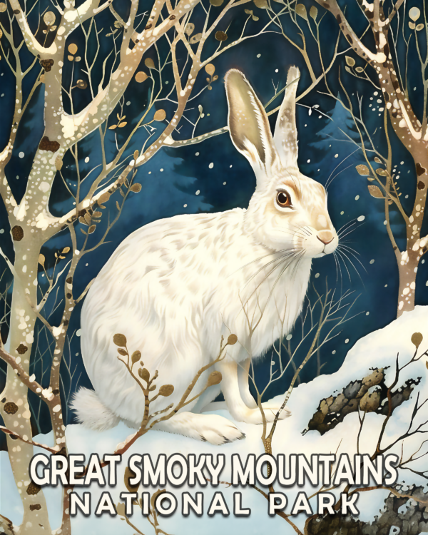 Snowshoe Hare - Mowbi's Smoky Mountains Art Print Collection