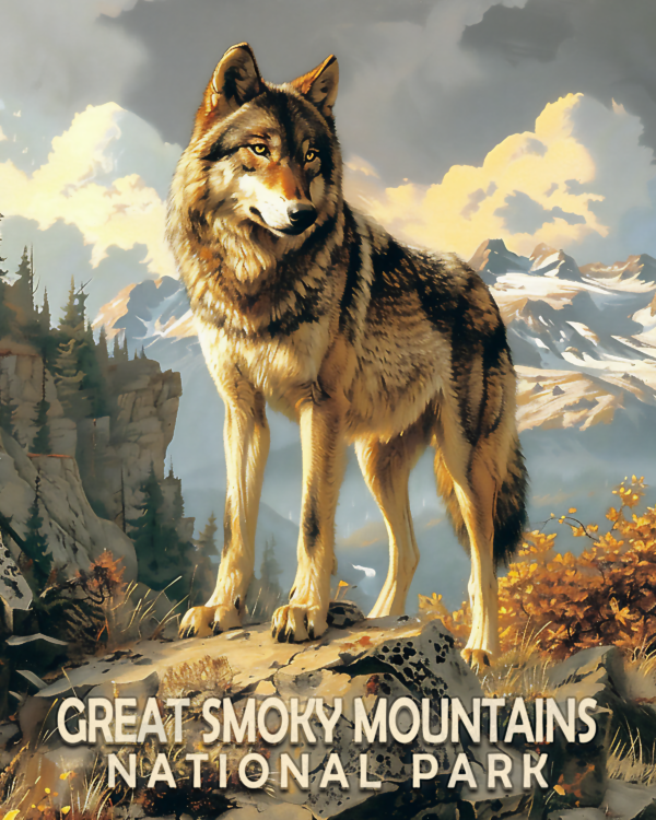 Wolf - Mowbi's Smoky Mountains Art Print Collection