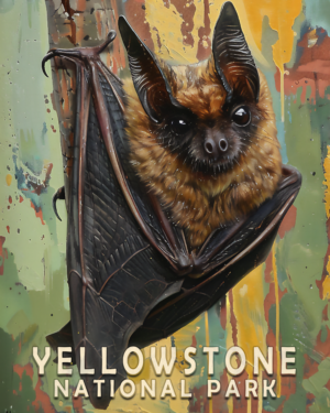 Impressionist Bat - Yellowstone National Park Art Print