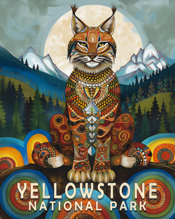 Bobcat - Yellowstone National Park Art Print