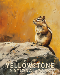 Chipmunk - Yellowstone National Park Art Print