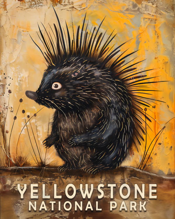 Porcupine - Yellowstone National Park Art Print